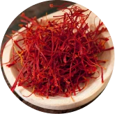Saffron extract: saffron threads in a bowl